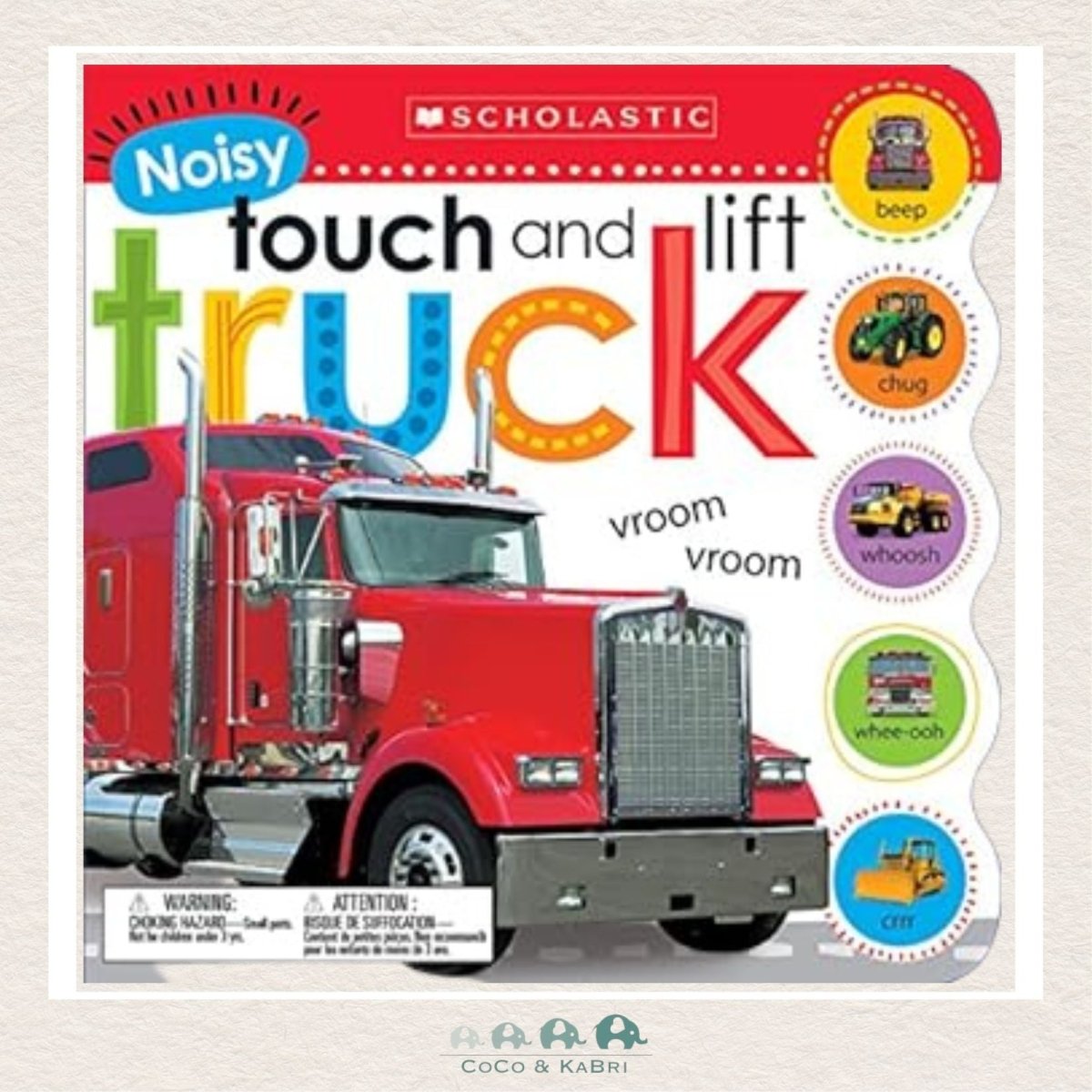 Noisy Touch and Lift Trucks: Scholastic Early Learners (Sound Book), CoCo & KaBri Children's Boutique