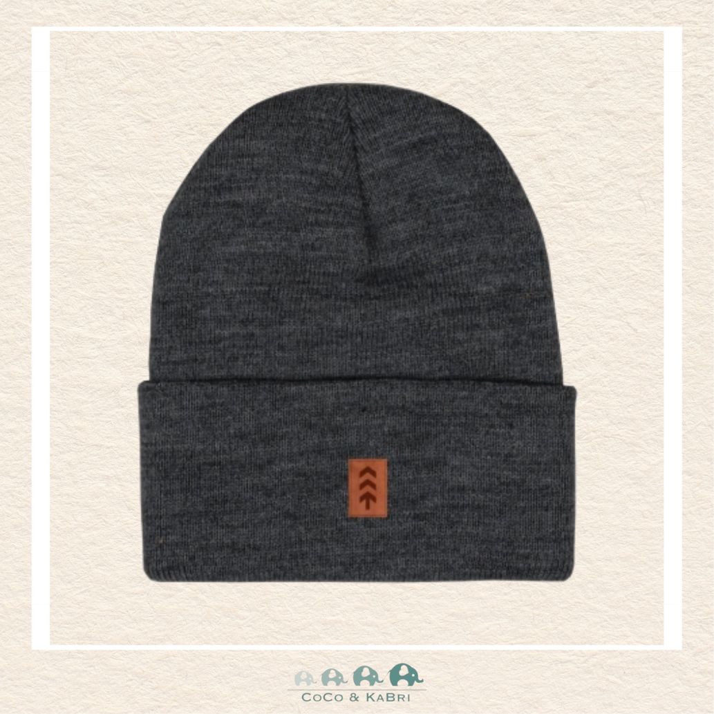Northbound Supply Co: Vegan Leather Patch - Charcoal Beanie, CoCo & KaBri Children's Boutique