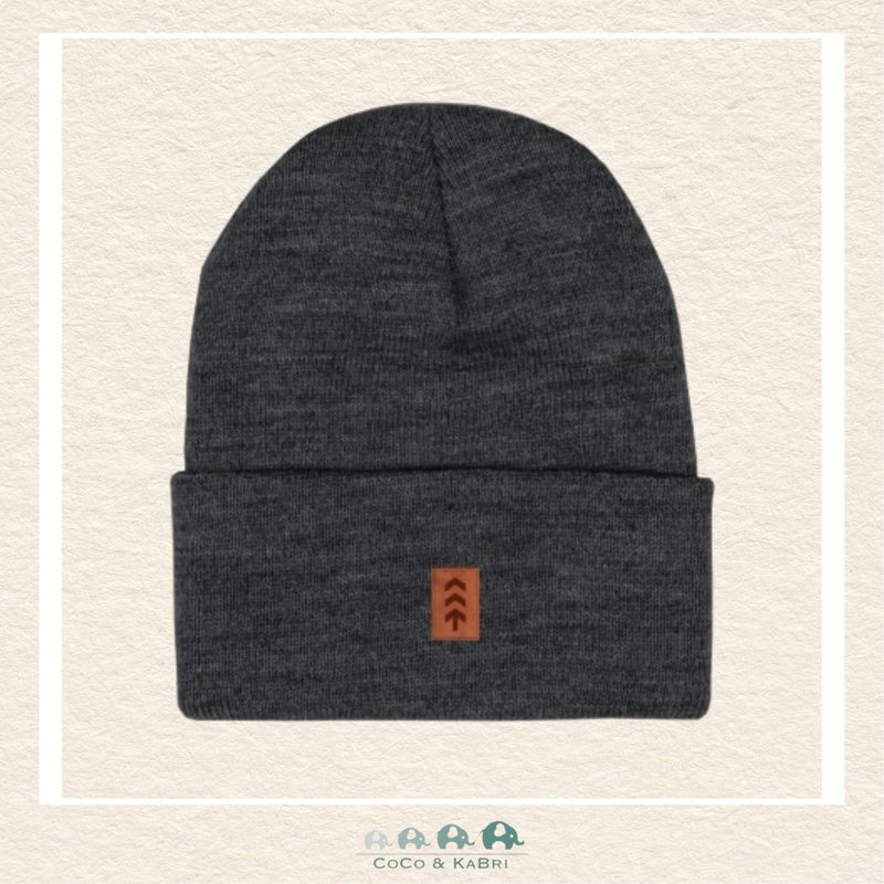 Northbound Supply Co: Vegan Leather Patch - Charcoal Beanie, CoCo & KaBri Children's Boutique