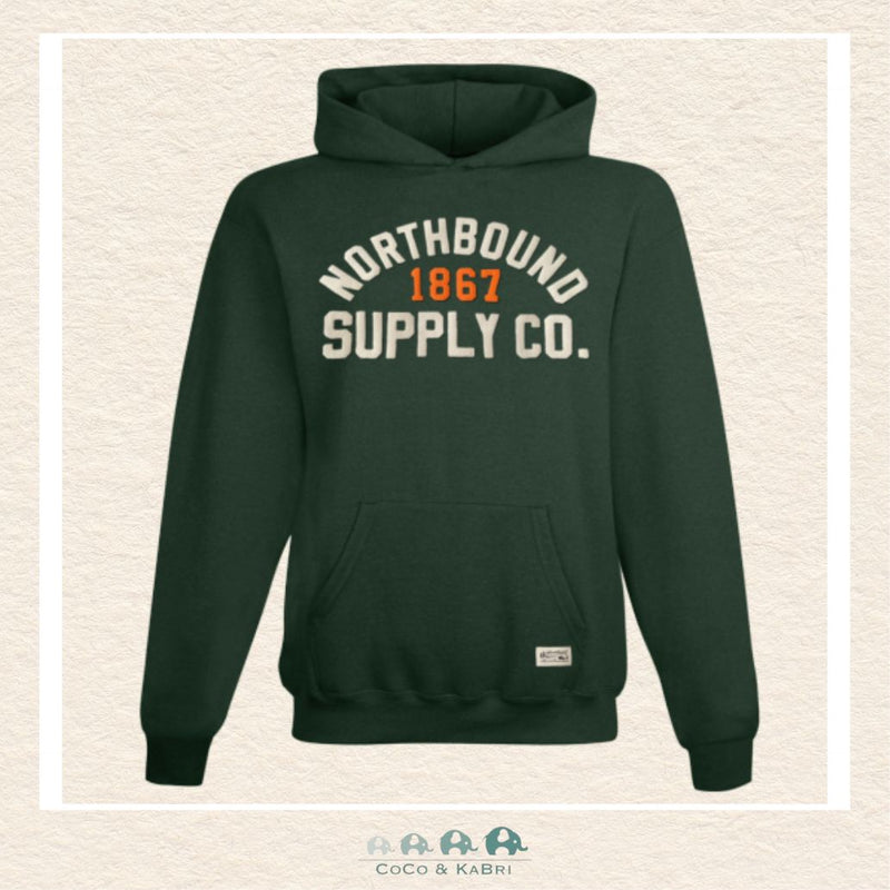 Northbound Supply Co: Youth Boys' 1867 Suede Puff Hoodie - Forrest Green, CoCo & KaBri Children's Boutique
