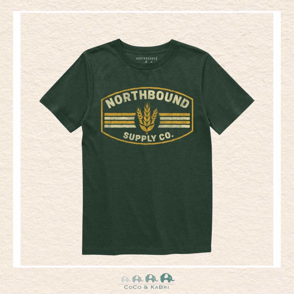 Northbound Supply Co: Youth Boys' Prairie Wheat Tshirt, CoCo & KaBri Children's Boutique, Brooks Alberta Canada