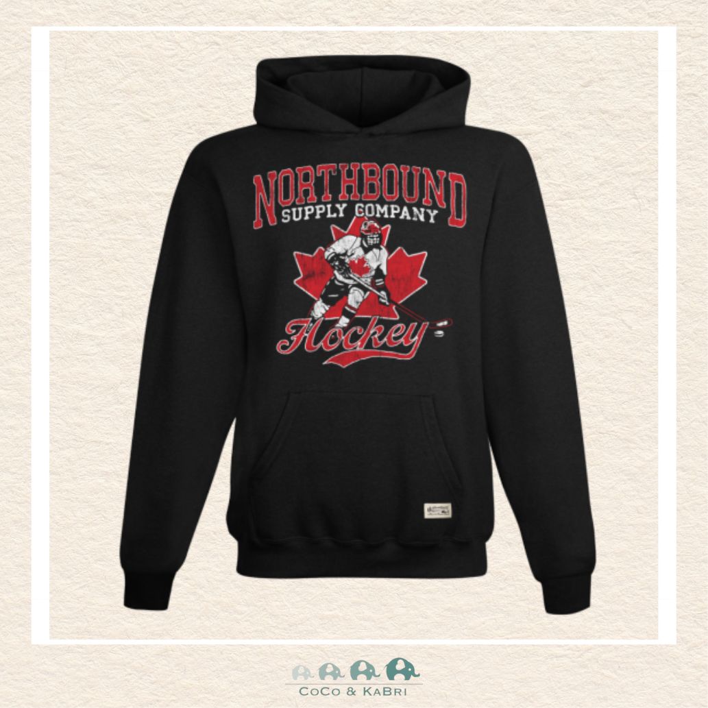🇨🇦 Northbound Supply Co: Youth Canada Hockey Hoodie, CoCo & KaBri Children's Boutique, Brooks Alberta Canada