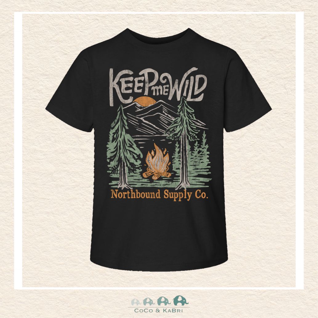🇨🇦 Northbound Supply Co: Youth Girls' Keep Me Wild Tshirt, CoCo & KaBri Children's Boutique, Brooks Alberta Canada