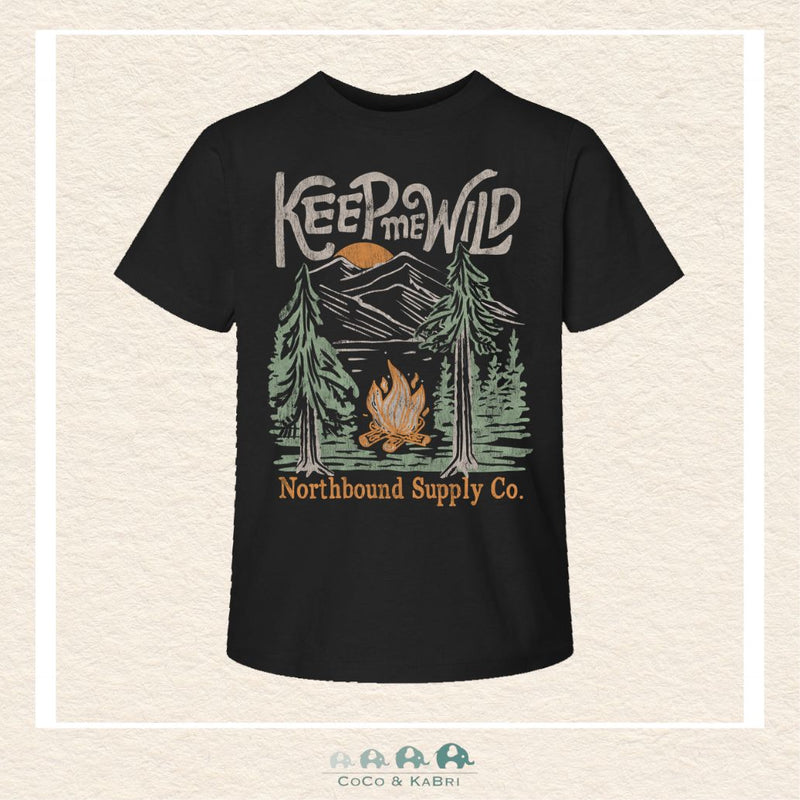 🇨🇦 Northbound Supply Co: Youth Girls' Keep Me Wild Tshirt, CoCo & KaBri Children's Boutique, Brooks Alberta Canada