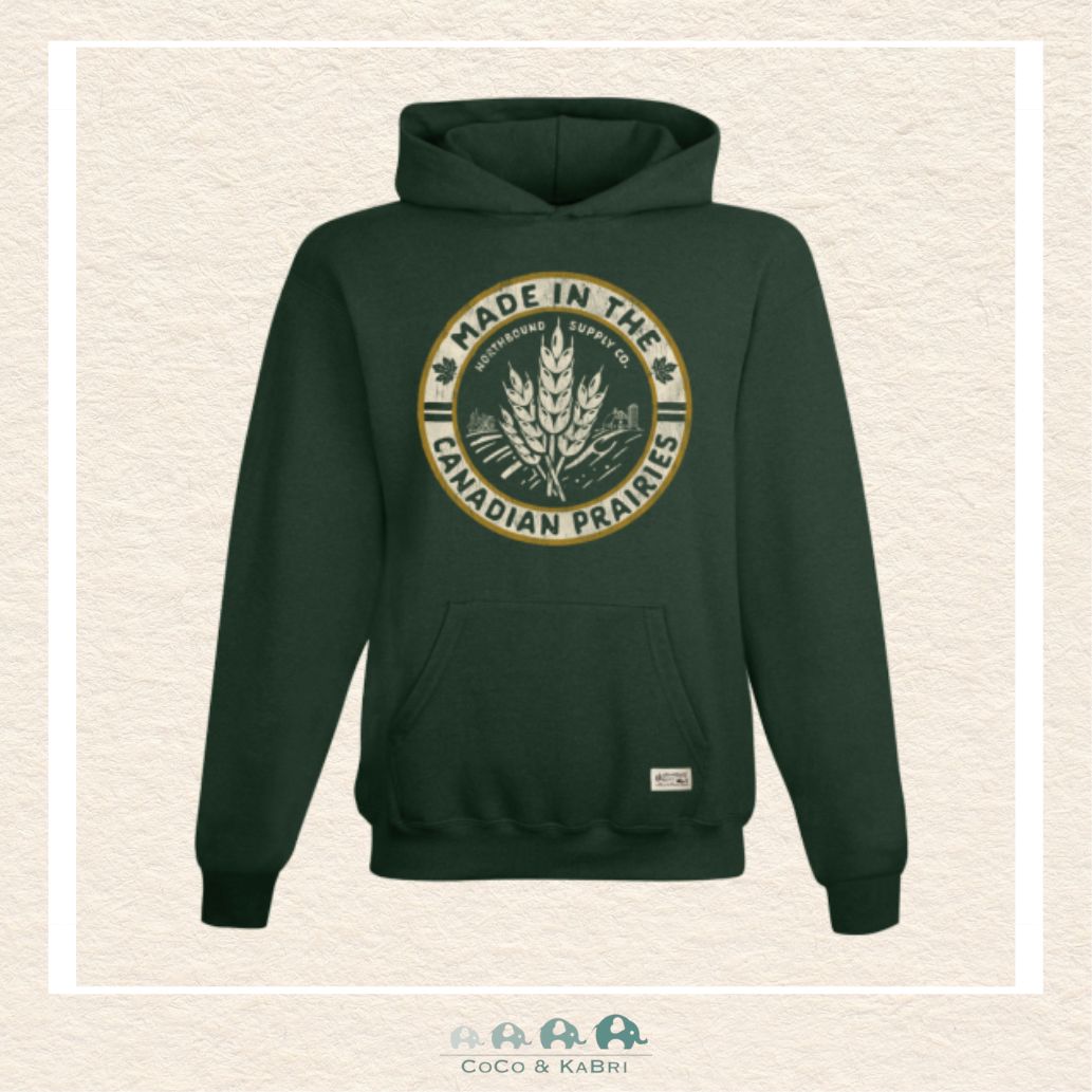 🇨🇦 Northbound Supply Co: Youth Made In the Prairies Hoodie, CoCo & KaBri Children's Boutique, Brooks Alberta Canada