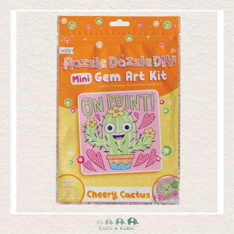 Ooly Razzle Dazzle D.I.Y. Mini Gem Art Kit: Cheery Cactus, CoCo & KaBri Children's Boutique