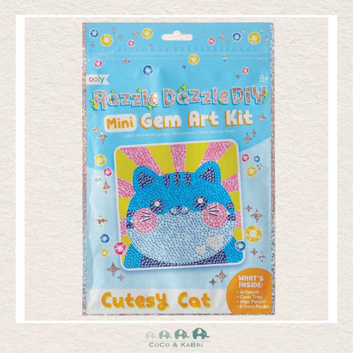 Ooly Razzle Dazzle D.I.Y. Mini Gem Art Kit - Cutesy Cat, CoCo & KaBri Children's Boutique