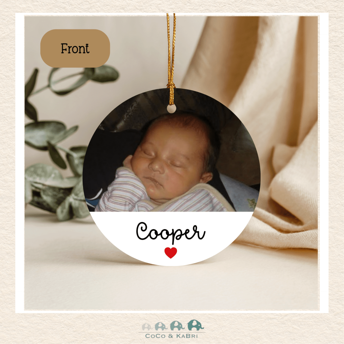 Ornament - Baby (Front & Back) Made To Order, CoCo & KaBri Children's Boutique