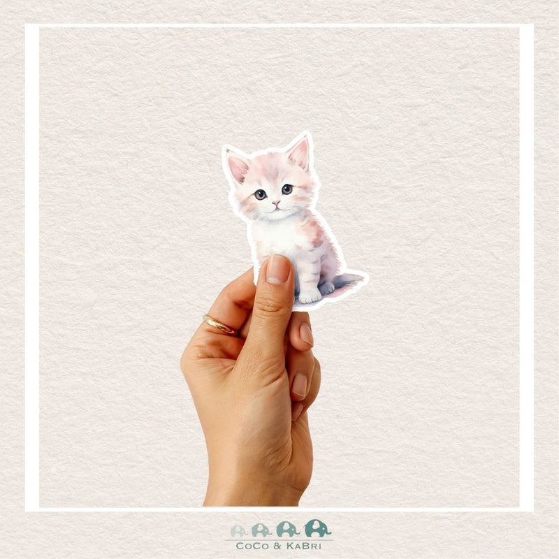 Peach Kitten Sticker, CoCo & KaBri Children's Boutique