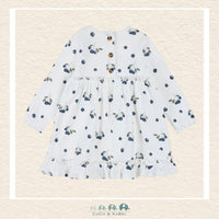 🇨🇦 Petit Lem: Baby Girl Blueberry Dress with Leggings, CoCo & KaBri Children's Boutique, Brooks Alberta Canada