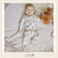 🇨🇦 Petit Lem: Beige Highland Cow Sleeper, CoCo & KaBri Children's Boutique, Brooks Alberta Canada