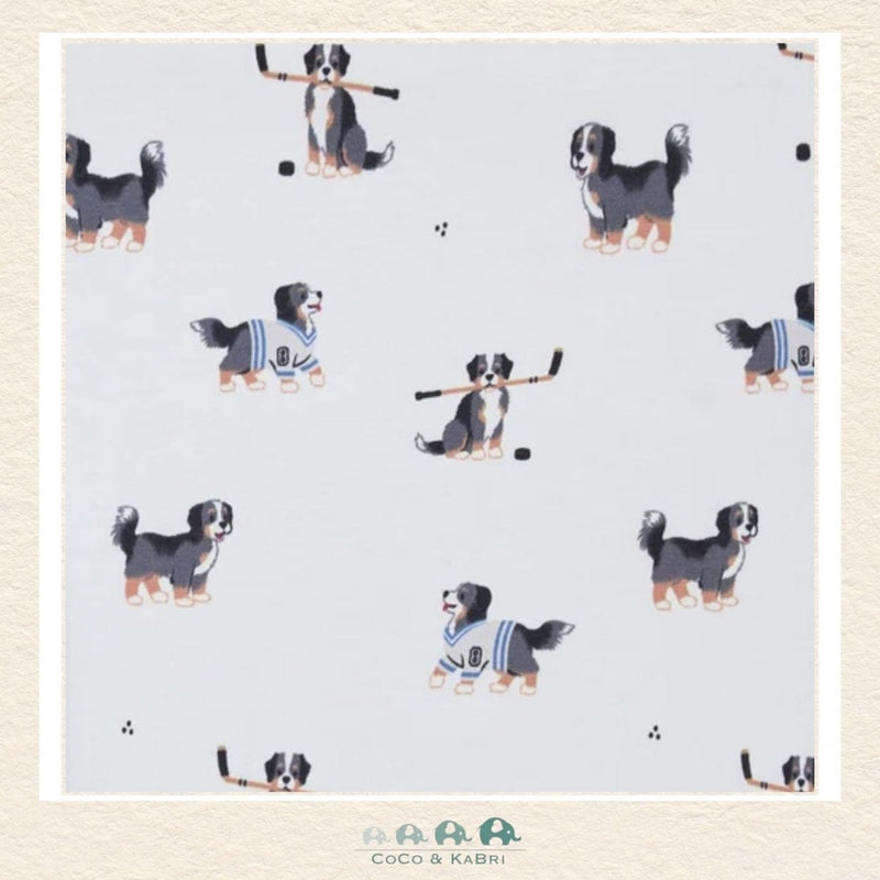 Petit Lem: Hockey Bermese Mountain Dog Blanket, CoCo & KaBri Children's Boutique, Brooks Alberta Canada