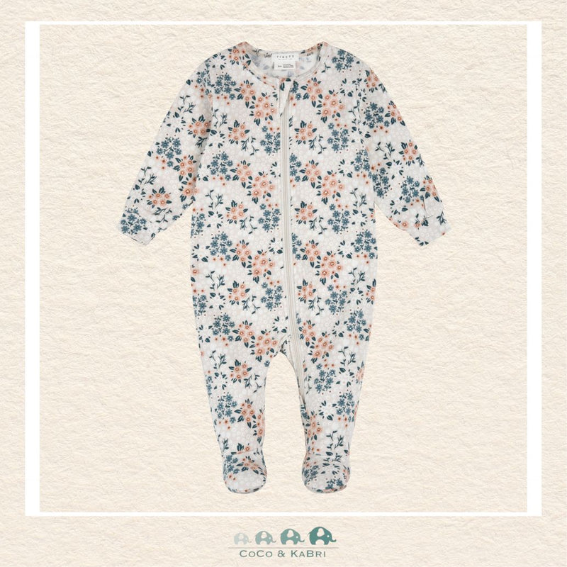 Petit Lem: Spring Flowers Print on Creme Sleeper, CoCo & KaBri Children's Boutique, Brooks Alberta Canada