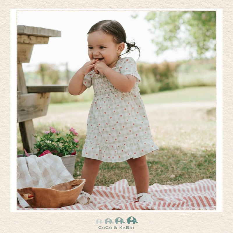 Petit Lem: Strawberry Gingham Print Dress Set, CoCo & KaBri Children's Boutique, Brooks Alberta Canada