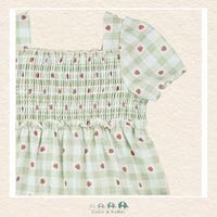 Petit Lem: Strawberry Gingham Print Dress Set, CoCo & KaBri Children's Boutique, Brooks Alberta Canada