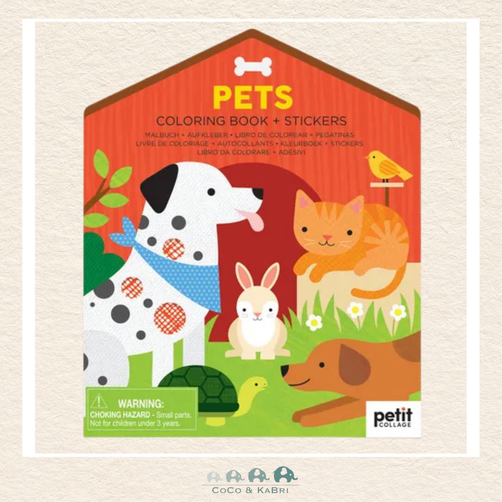 Pets Coloring Book and Stickers, CoCo & KaBri Children's Boutique, Brooks Alberta Canada