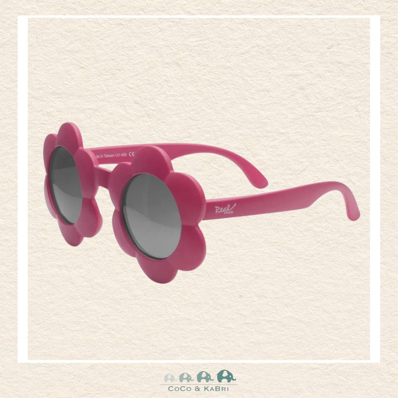 Real Shades: Bloom Unbreakable UV Sunglasses, Raspberry, CoCo & KaBri Children's Boutique