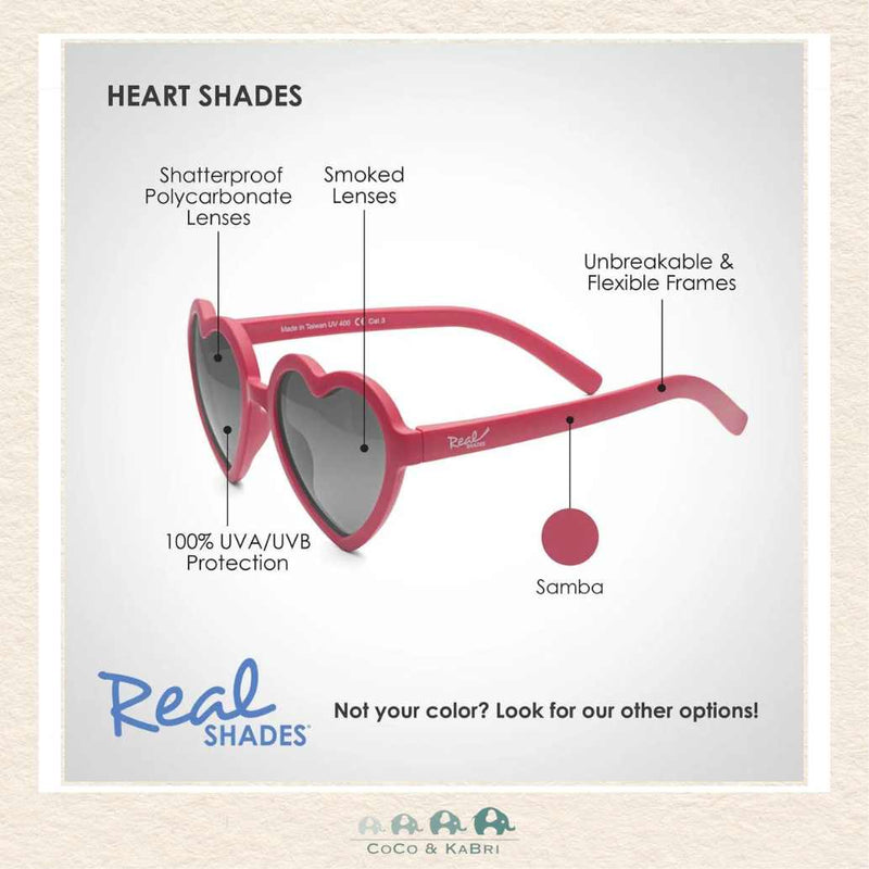 Real Shades: Heart Unbreakable UV Sunglasses, Samba, CoCo & KaBri Children's Boutique