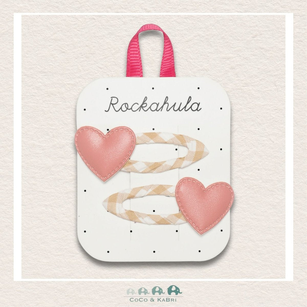 Rockahula: Gingham Heart Clips, CoCo & KaBri Children's Boutique