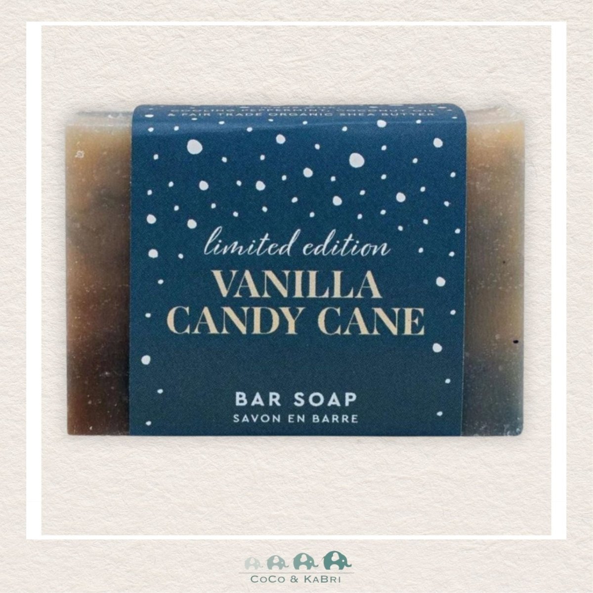🇨🇦 Rocky Mountain Soap Co.: Vanilla Candy Cane Soap Bar, CoCo & KaBri Children's Boutique