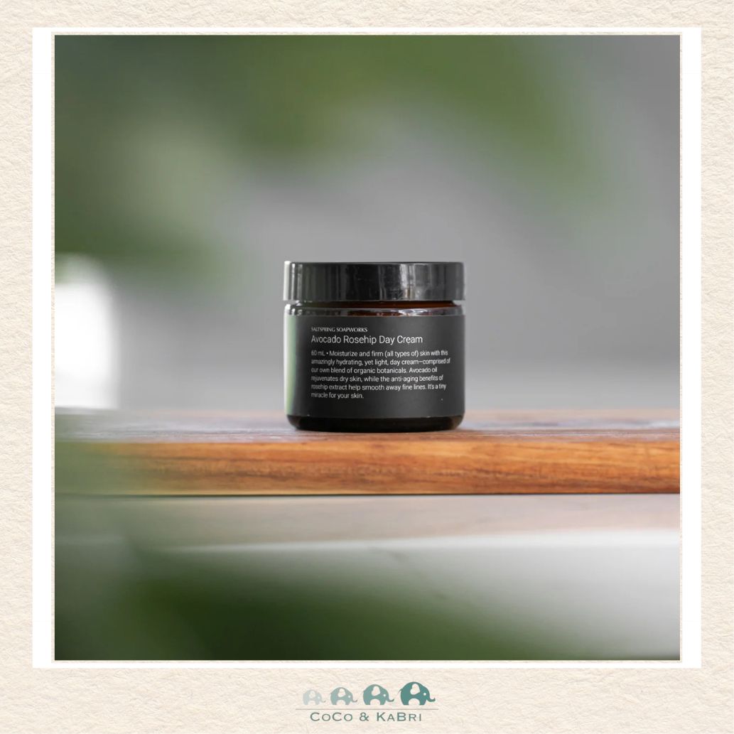 🇨🇦 Saltspring Soapworks Avocado Rosehip Day Cream, 60ml, CoCo & KaBri Children's Boutique, Brooks Alberta Canada