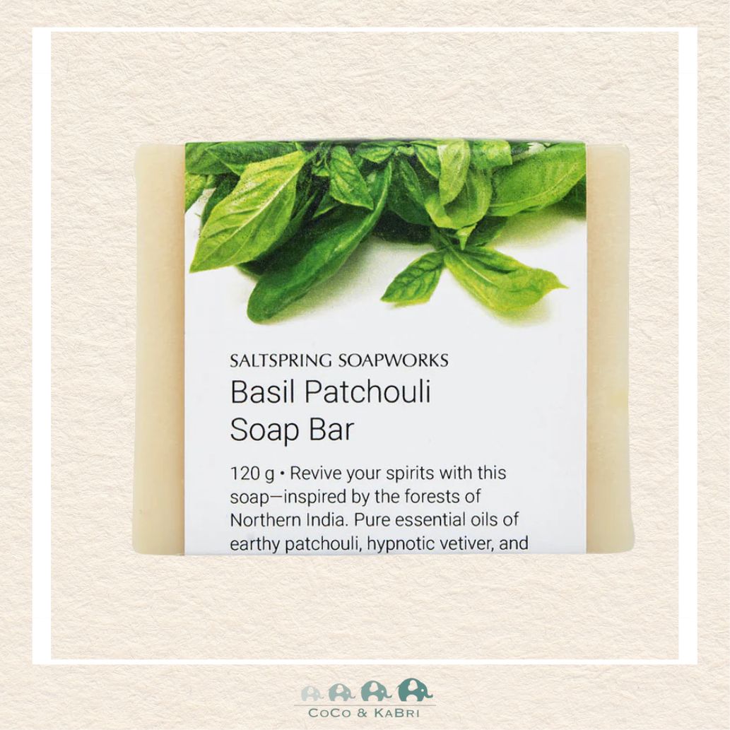 🇨🇦 Saltspring Soapworks: Basil Patchouli Soap Bar, CoCo & KaBri Children's Boutique