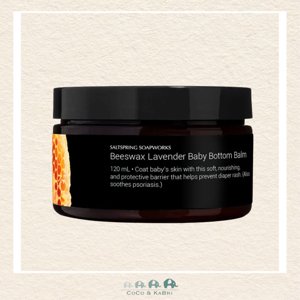 🇨🇦 Saltspring Soapworks: Beeswax Lavender Baby Bottom Balm, CoCo & KaBri Children's Boutique, Brooks Alberta Canada