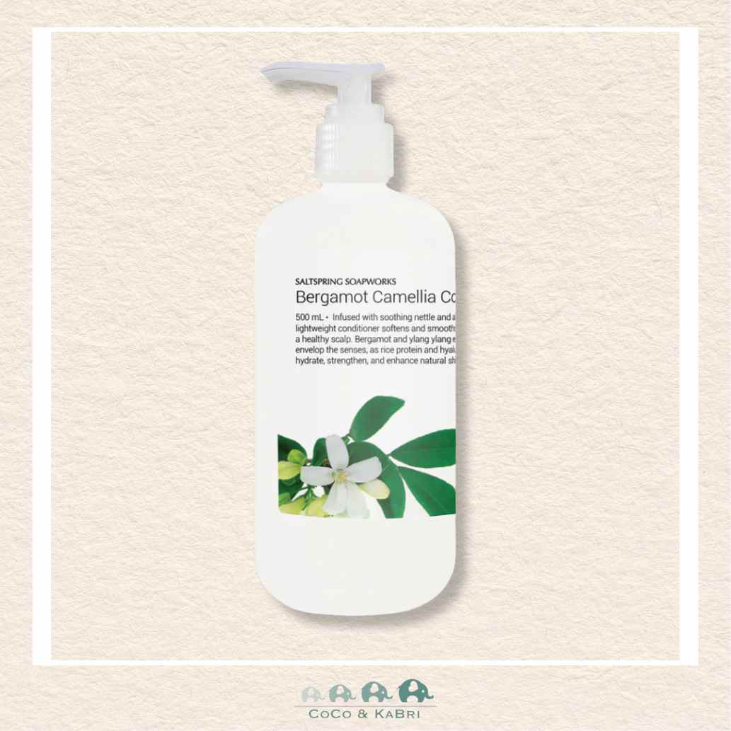 Saltspring Soapworks: Bergamot Camellia Conditioner, CoCo & KaBri Children's Boutique, Brooks Alberta Canada
