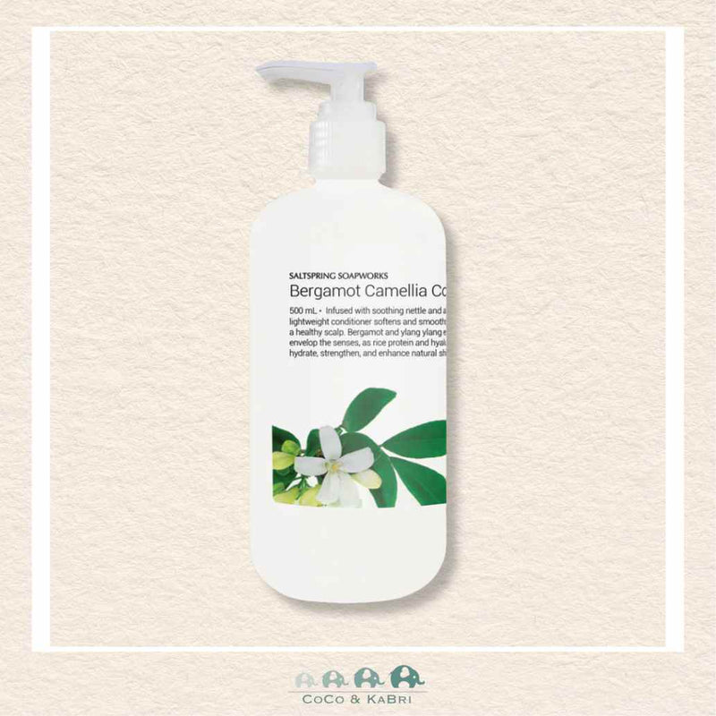 Saltspring Soapworks: Bergamot Camellia Conditioner, CoCo & KaBri Children's Boutique, Brooks Alberta Canada