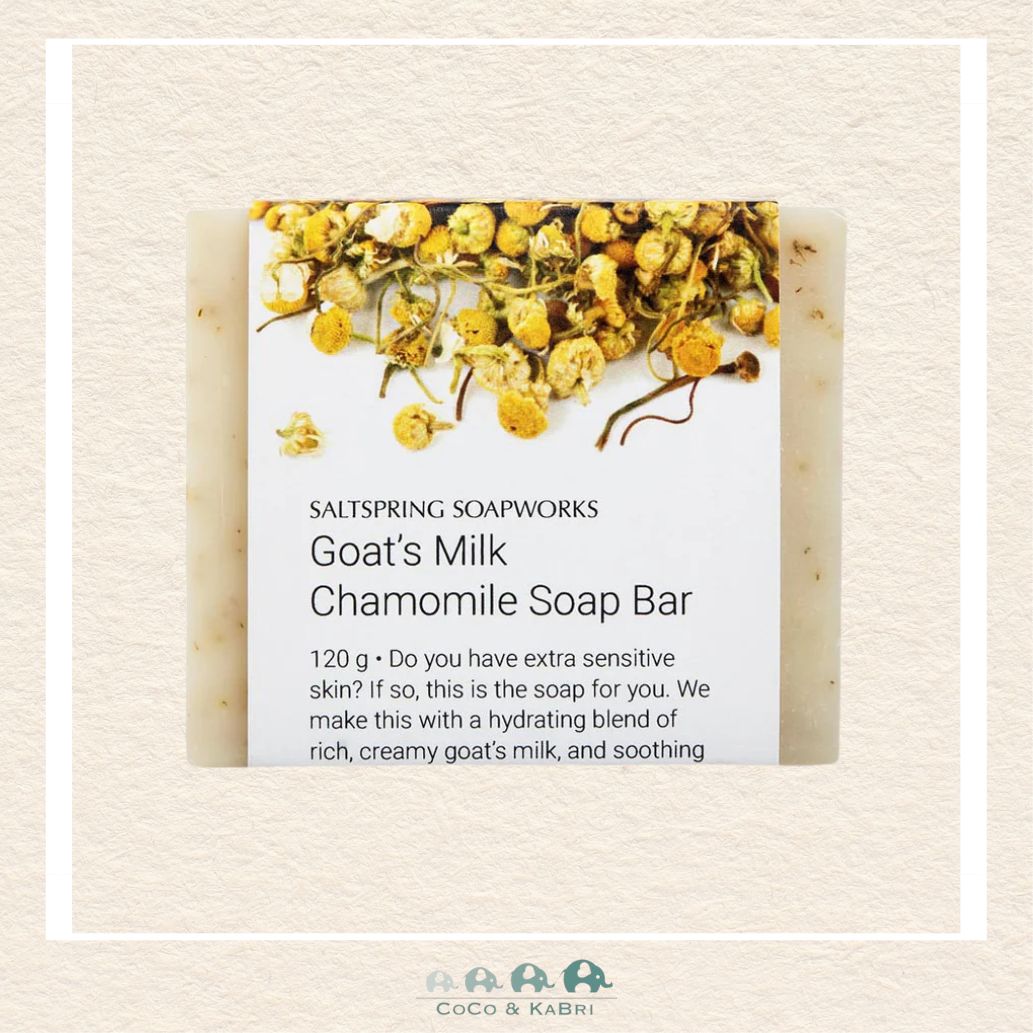 🇨🇦 Saltspring Soapworks Goat's Milk Chamomile Soap Bar 120g, CoCo & KaBri Children's Boutique, Brooks Alberta Canada

