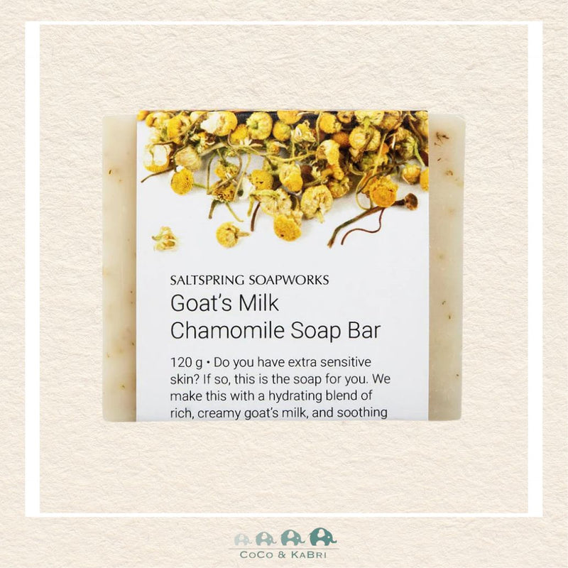 🇨🇦 Saltspring Soapworks Goat's Milk Chamomile Soap Bar 120g, CoCo & KaBri Children's Boutique, Brooks Alberta Canada
