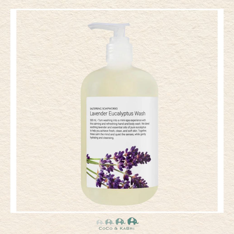 🇨🇦 Saltspring Soapworks: Lavender Eucalyptus Wash (500ml), CoCo & KaBri Children's Boutique, Brooks Alberta Canada