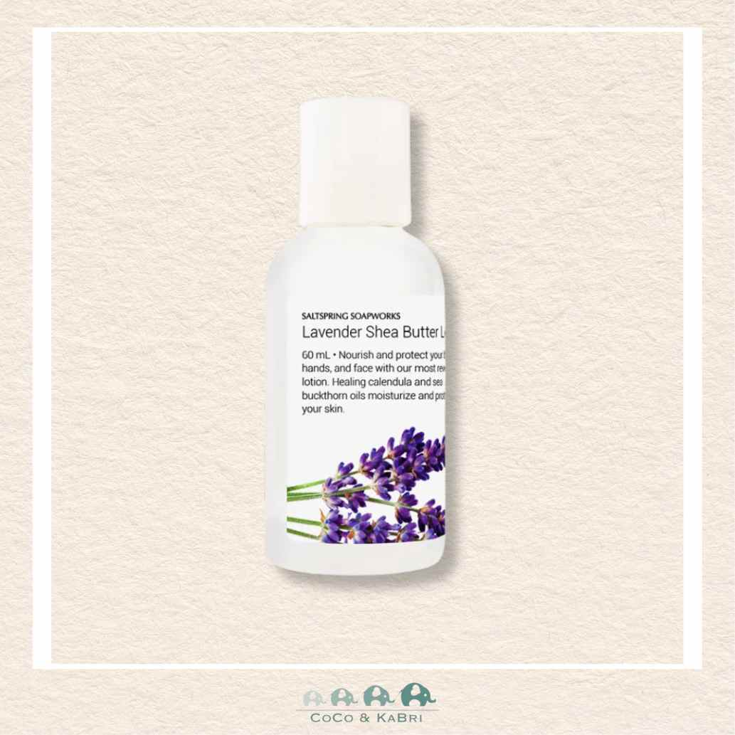 Saltspring Soapworks: Lavender Shea Butter Lotion (Travel Size), CoCo & KaBri Children's Boutique, Brooks Alberta Canada