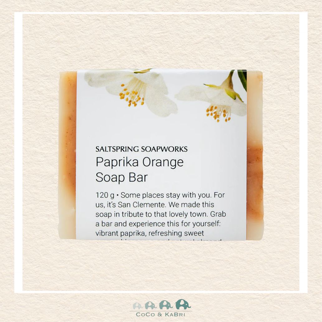 🇨🇦 Saltspring Soapworks Paprika Orange Soap, 120g, CoCo & KaBri Children's Boutique