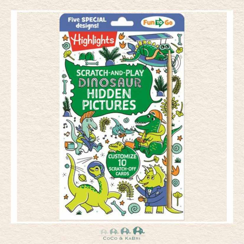 Scratch-and-Play Dinosaur Hidden Pictures, CoCo & KaBri Children's Boutique