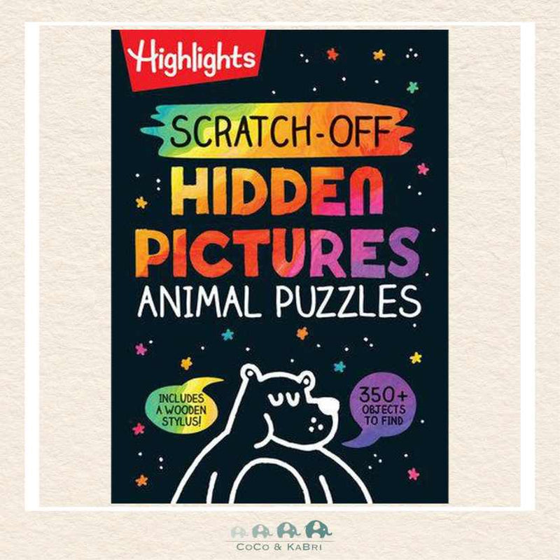 Scratch-Off Hidden Pictures Animal Puzzles, CoCo & KaBri Children's Boutique