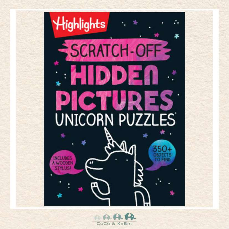 Scratch-Off Hidden Pictures Unicorn Puzzles, CoCo & KaBri Children's Boutique