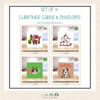 Set of 4 Cards - Christmas Set 3, CoCo & KaBri Children's Boutique