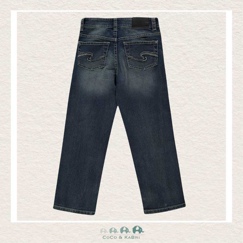 Silver Jeans: Garrett Boys Loose Fit Denim - Dark Wash, CoCo & KaBri Children's Boutique