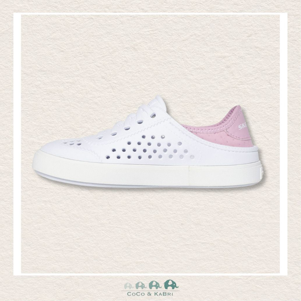 Skechers Girls' Foamies: Breezy Steps - White/Pink (P3 - 40), CoCo & KaBri Children's Boutique