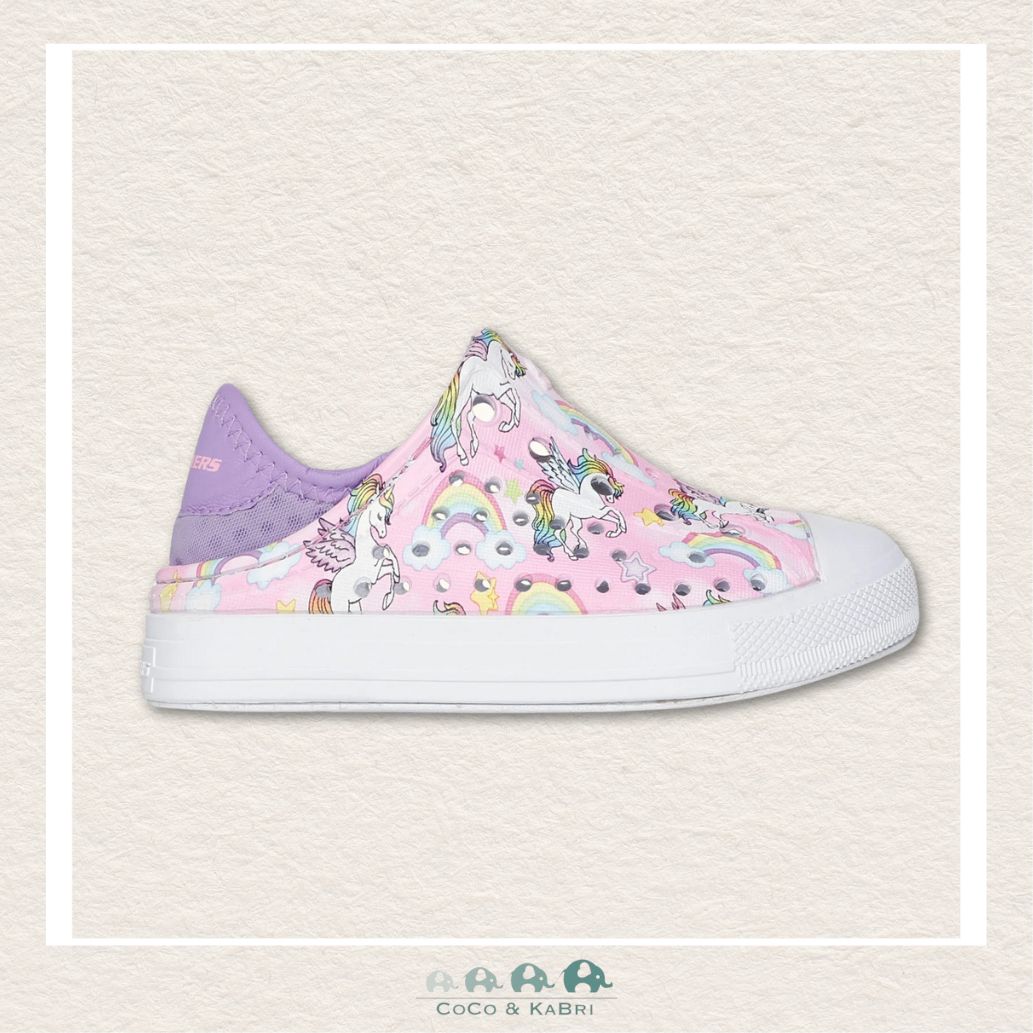 Skechers Girls' Foamies: Guzman Steps - Unicorn & Rain (P2 - 38), CoCo & KaBri Children's Boutique