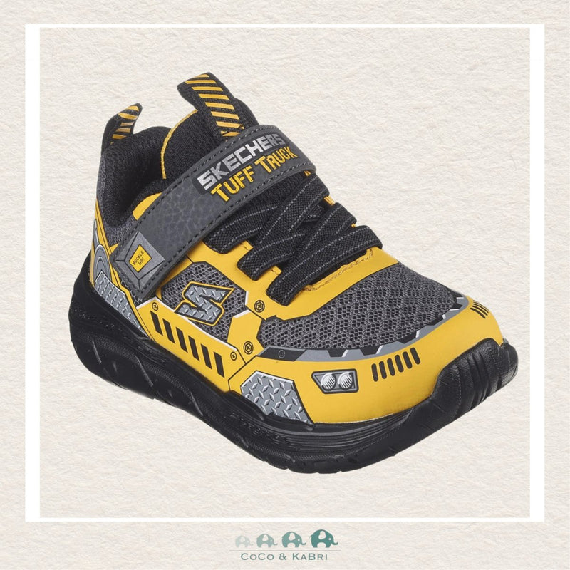 Skechers Little Boy Sketch Tracks Yellow Shoes, CoCo & KaBri Children's Boutique