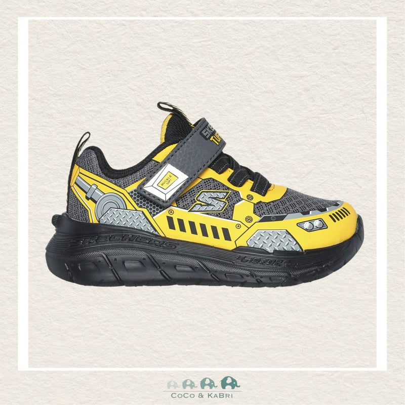 Skechers Little Boy Sketch Tracks Yellow Shoes, CoCo & KaBri Children's Boutique