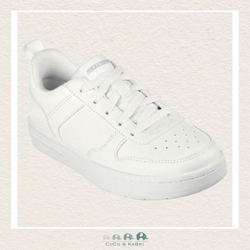 Skechers Smooth Street Genzo White Shoes (S1-120), CoCo & KaBri Children's Boutique