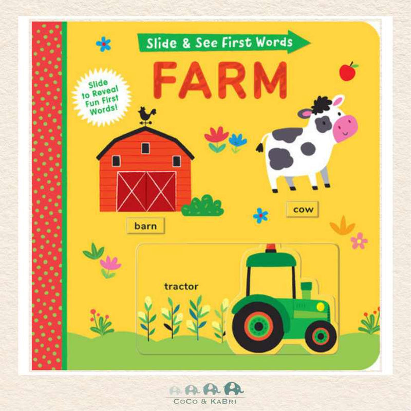 Slide and See First Words: Farm, CoCo & KaBri Children's Boutique