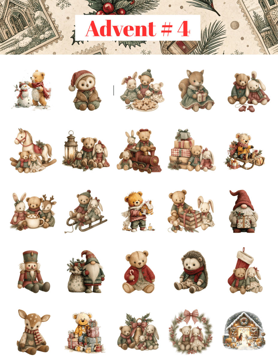Sticker Advent Packs! 25 Days of Christmas Stickers, CoCo & KaBri Children's Boutique, Brooks Alberta Canada