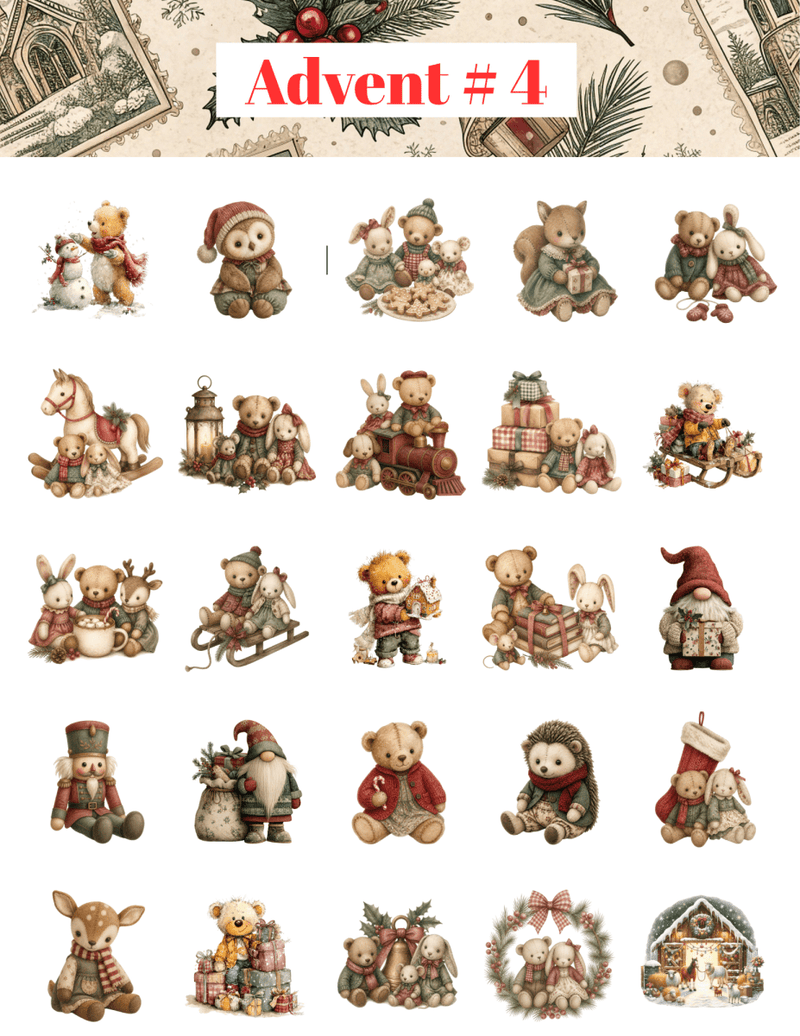 Sticker Advent Packs! 25 Days of Christmas Stickers, CoCo & KaBri Children's Boutique, Brooks Alberta Canada
