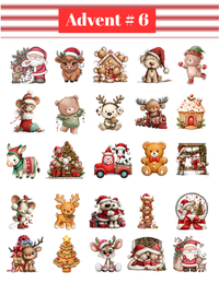 Sticker Advent Packs! 25 Days of Christmas Stickers, CoCo & KaBri Children's Boutique, Brooks Alberta Canada
