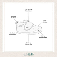 Stonz Cruiser™ Natural - Drawing of Benefits of Shoes. CoCo & KaBri Children's Boutique, Canada