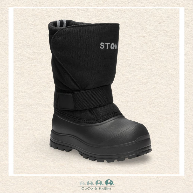 🇨🇦 Stonz : Trek Kid - Black Boot, Outside Right Boot View, CoCo & KaBri Children's Boutique, Brooks Alberta Canada